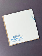 Blue Footed Boobie Letterpress Card