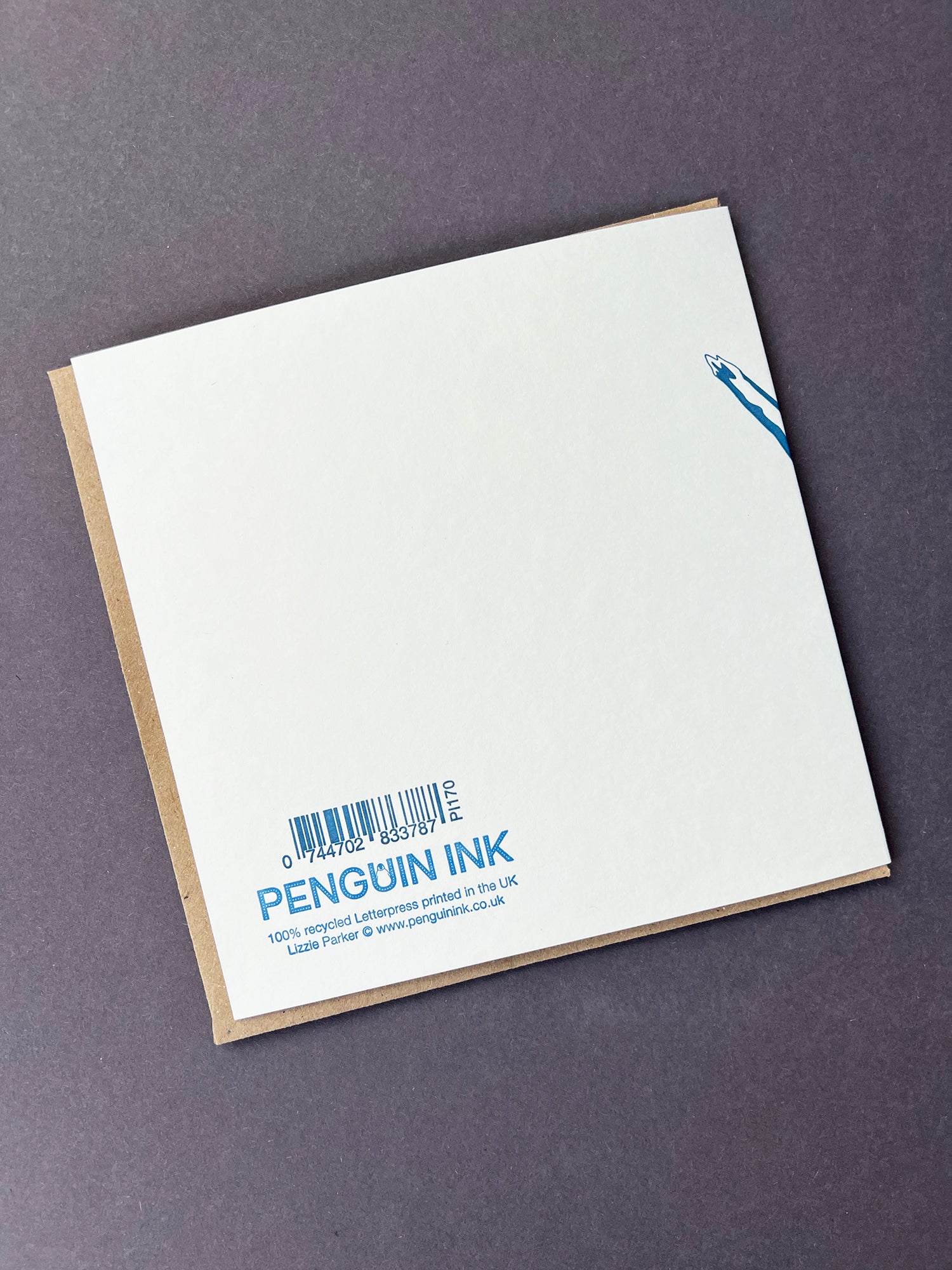 Blue Footed Boobie Letterpress Card