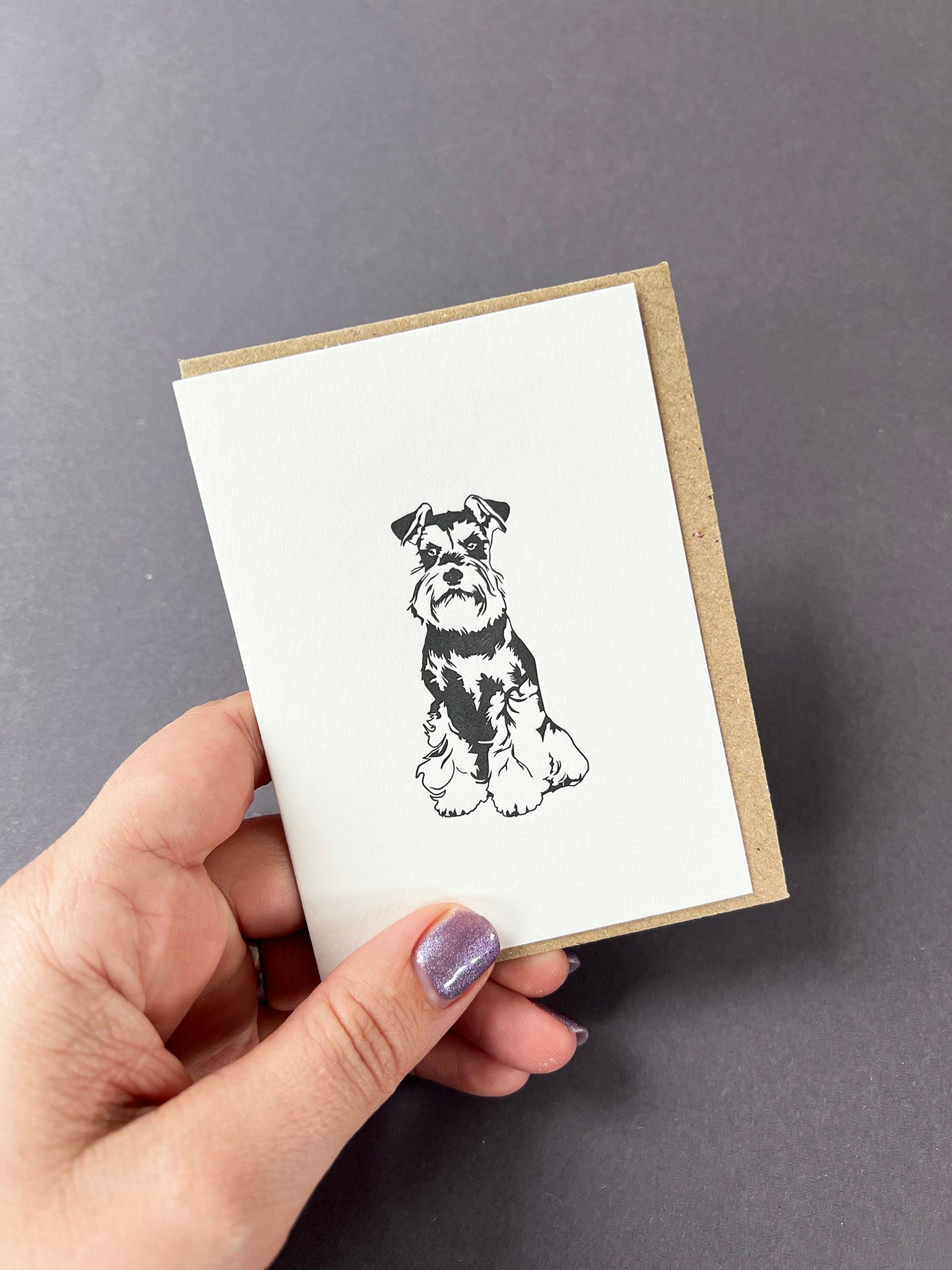 Miniature Schnauzer Card