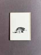 Sleeping Beagle Card