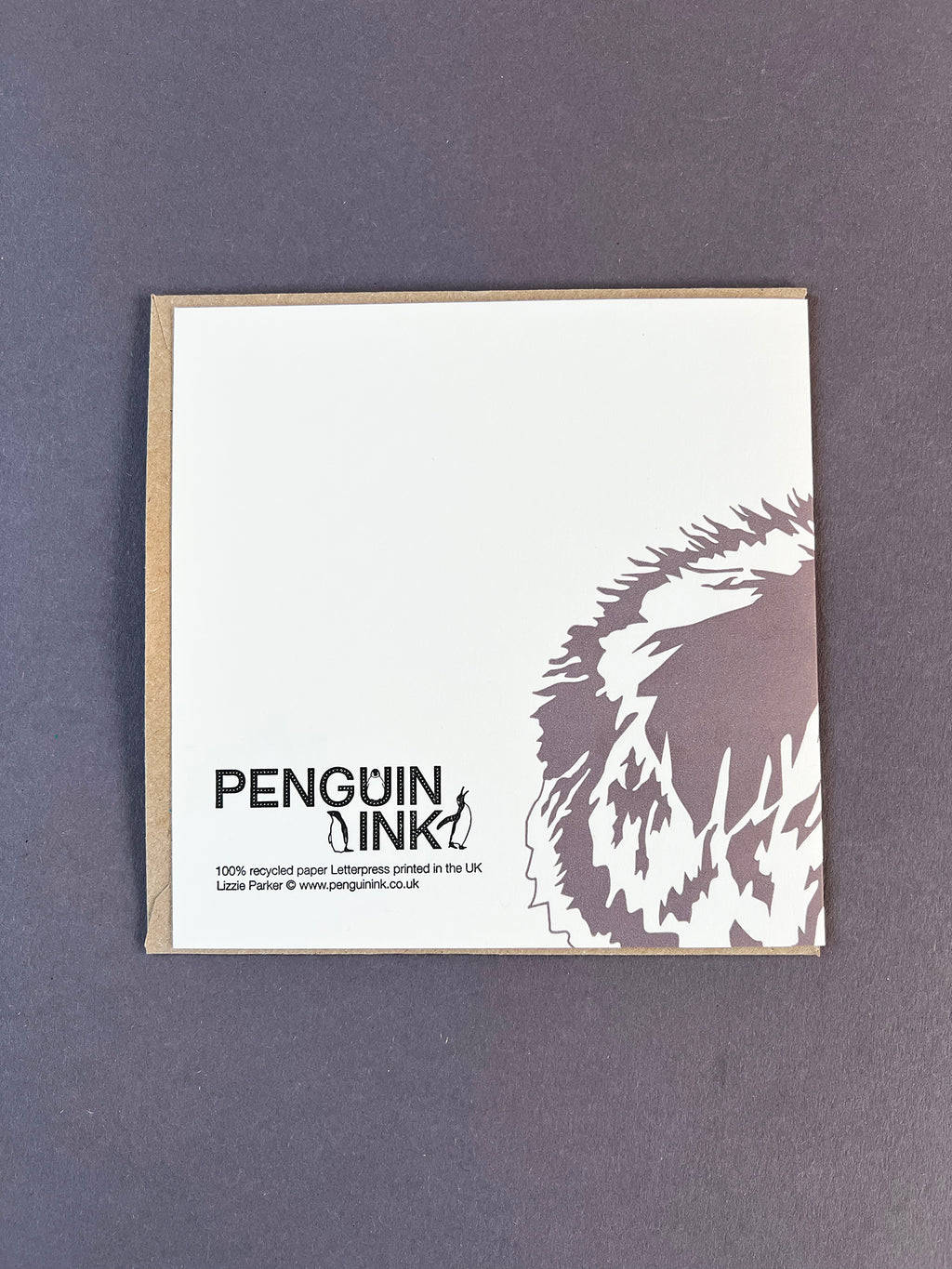 Badger Letterpress Card