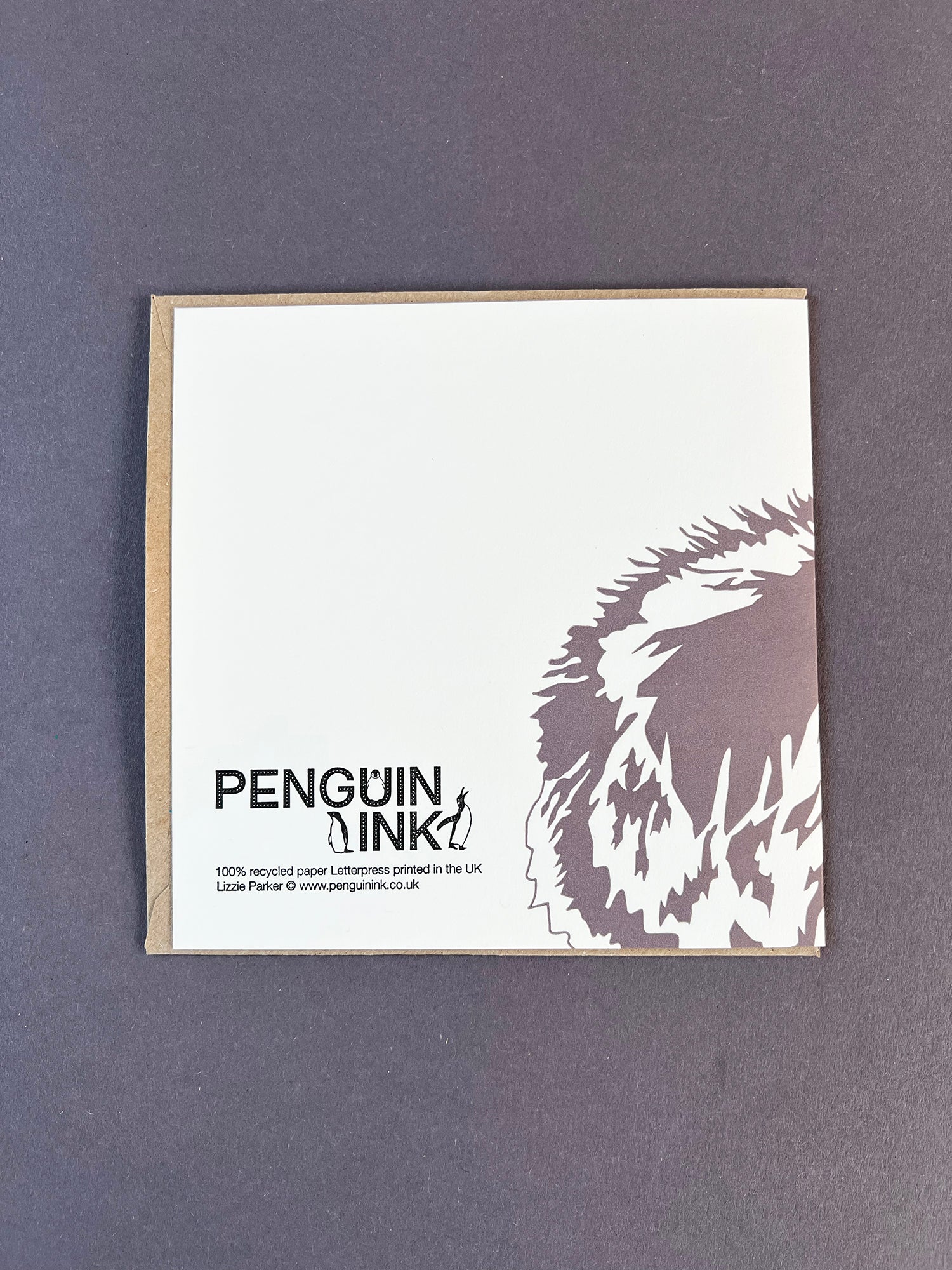 Badger Letterpress Card