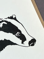 Badger Letterpress Card