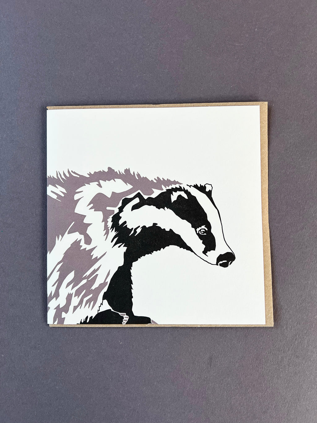 Badger Letterpress Card