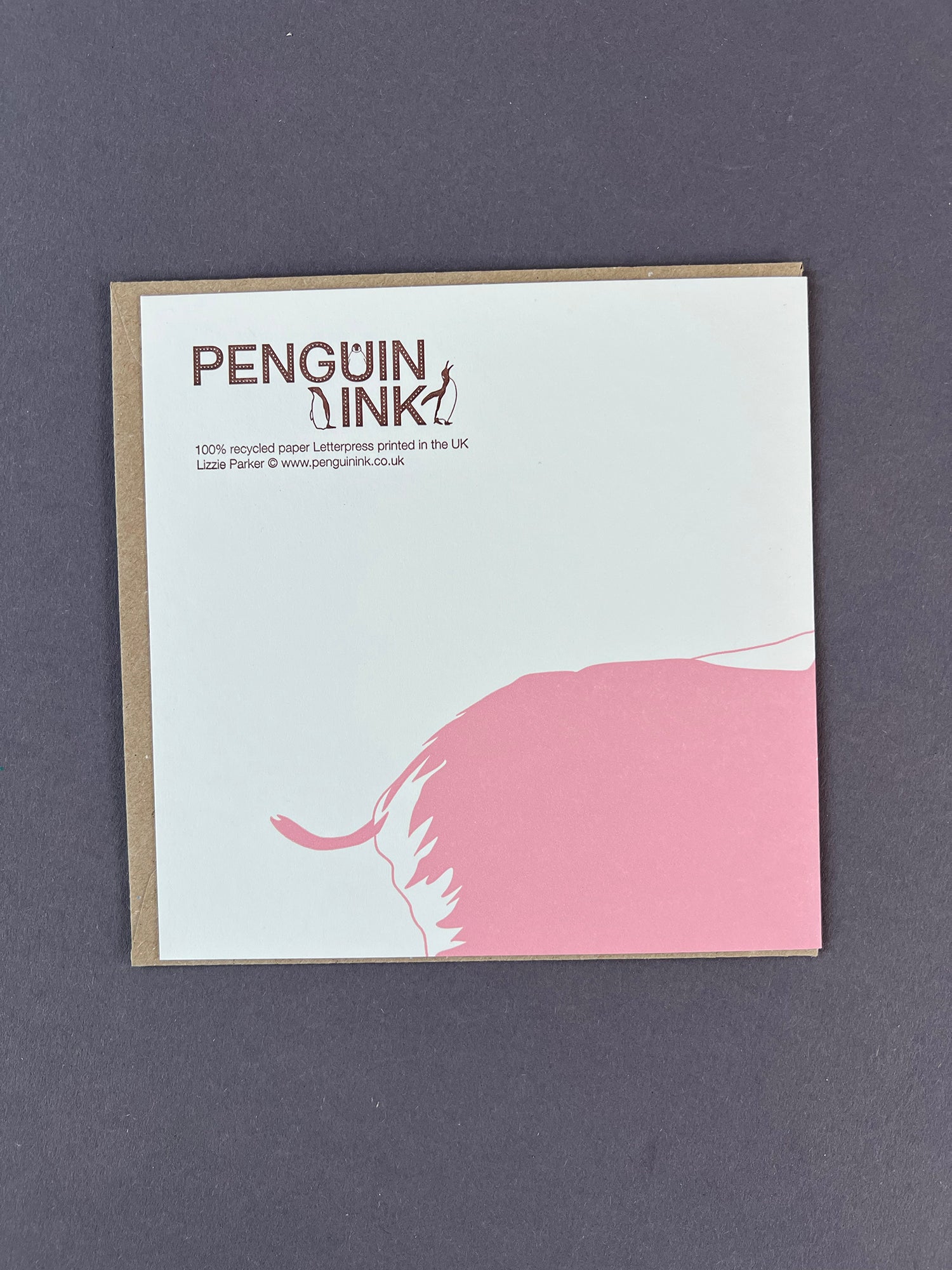 Piglet Letterpress Card