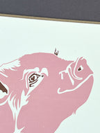 Piglet Letterpress Card