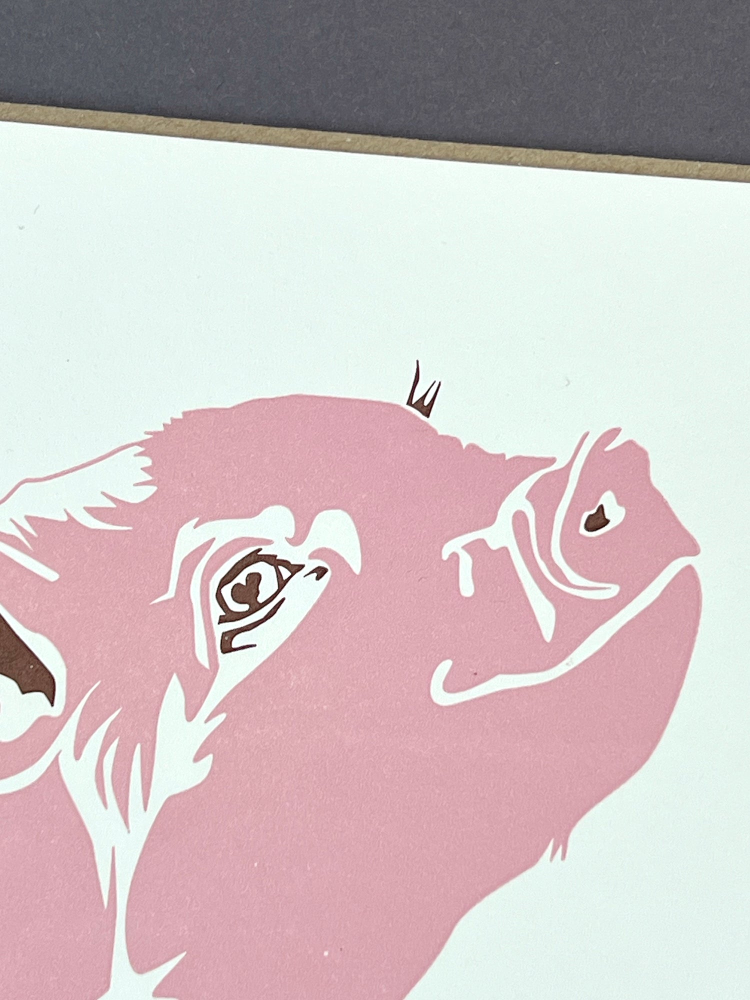 Piglet Letterpress Card