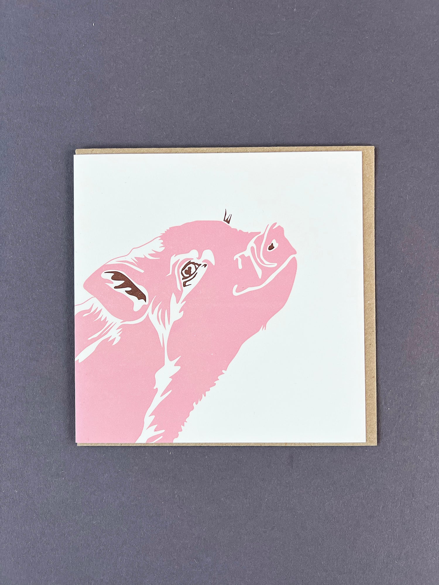 Piglet Letterpress Card