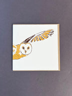 Barn Owl Letterpress Card