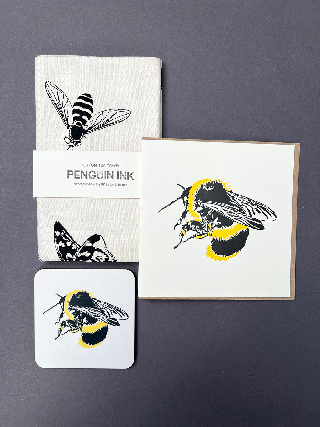 Bumble Bee Letterpress Card