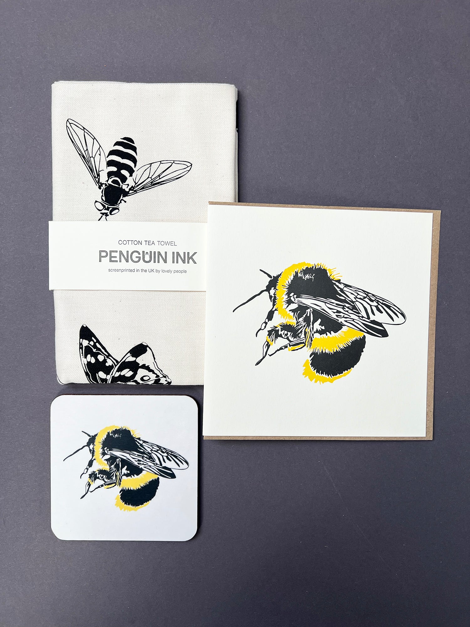 Bumble Bee Letterpress Card