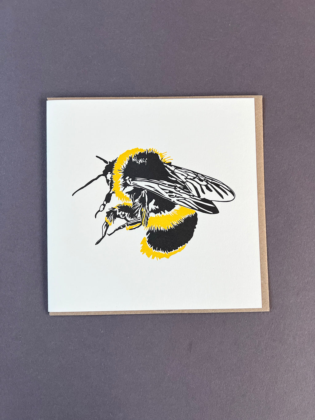 Bumble Bee Letterpress Card