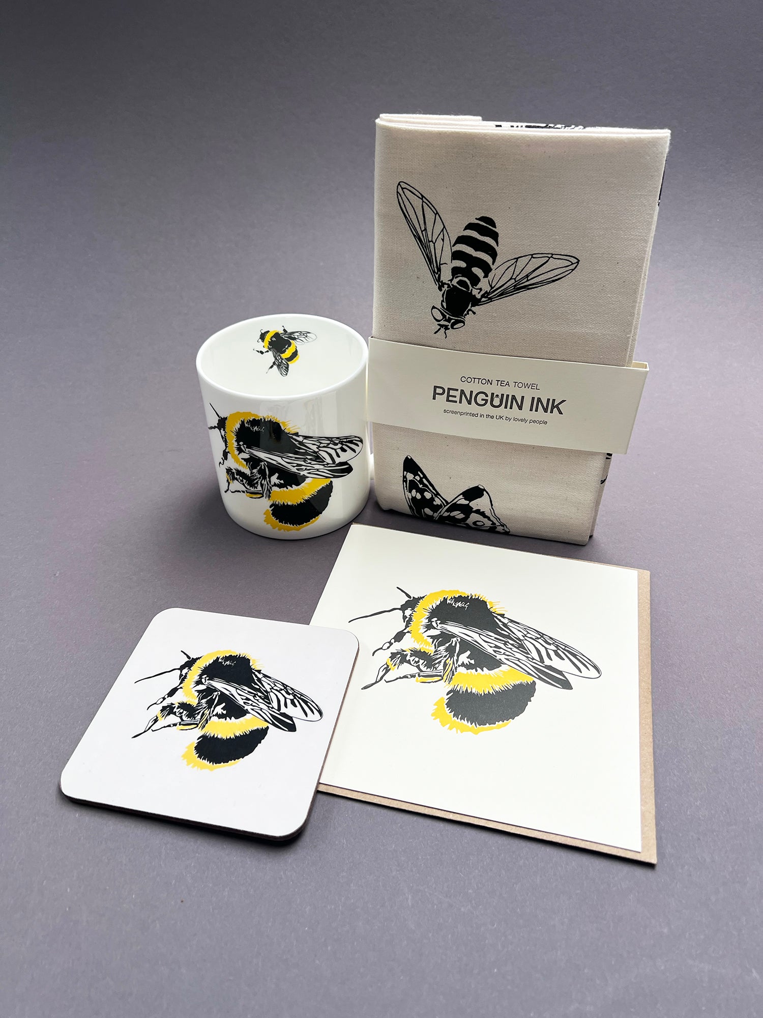 Bumble Bee Letterpress Card