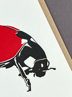 Ladybird Letterpress Card