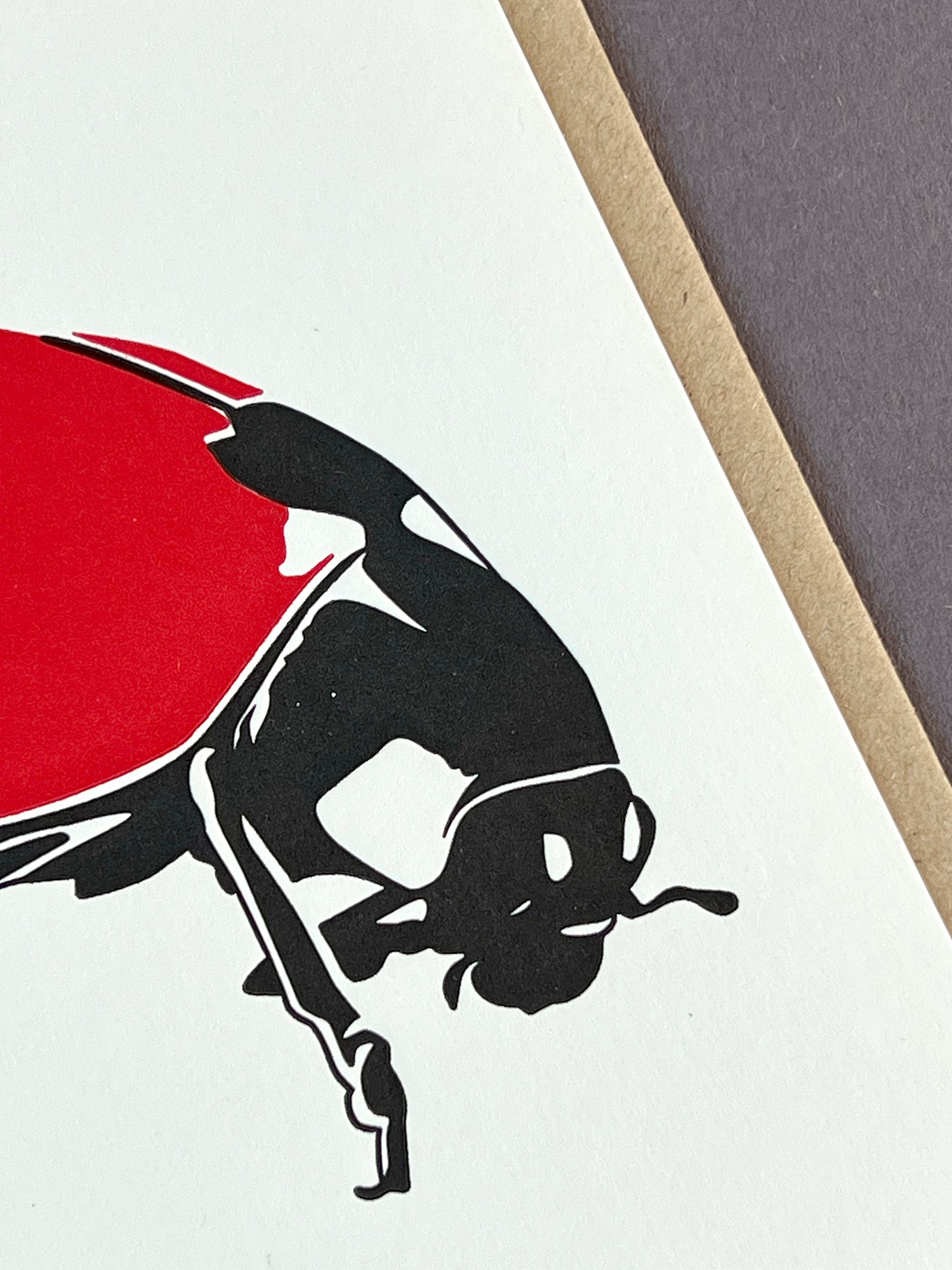 Ladybird Letterpress Card