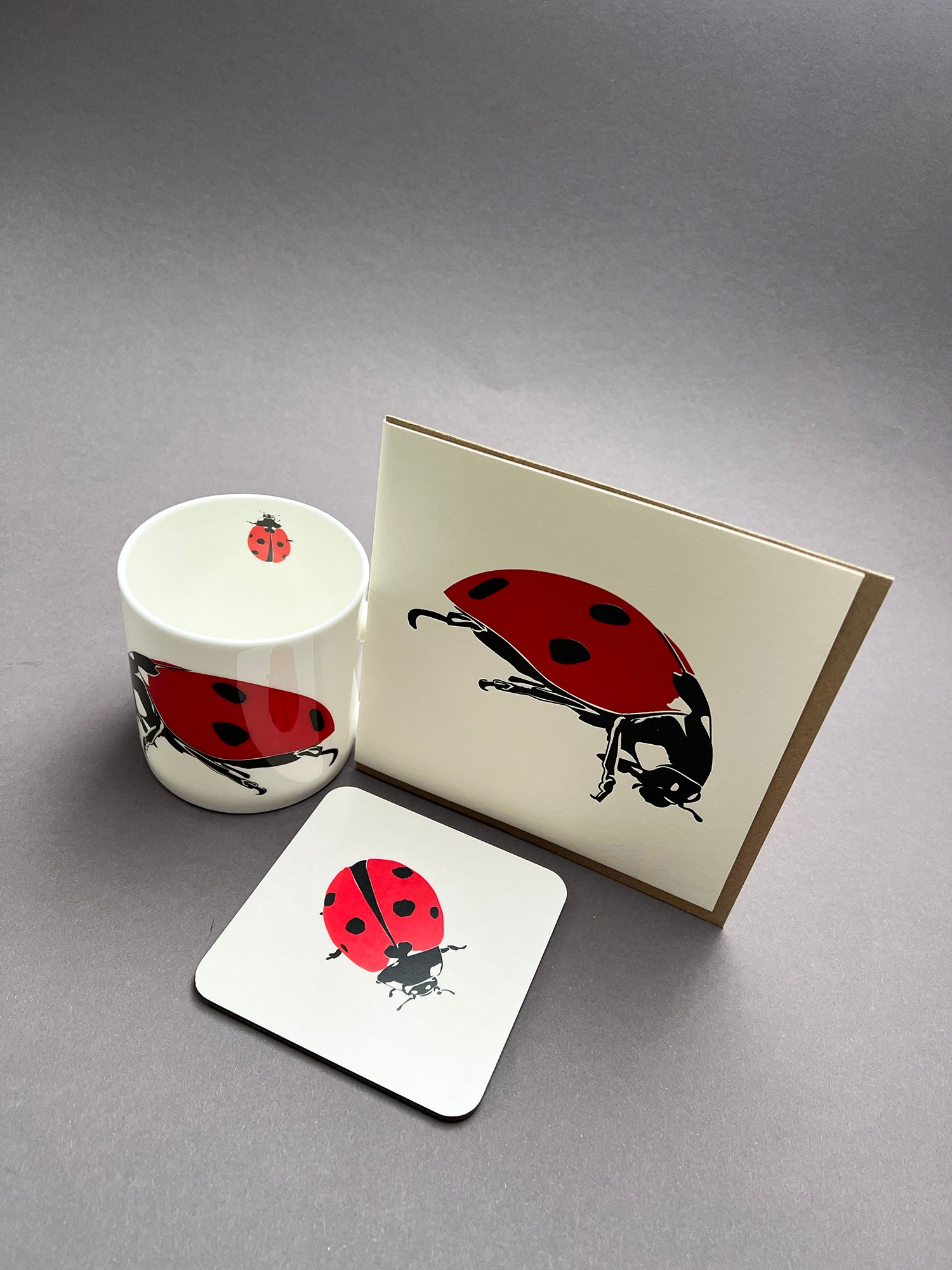 Ladybird Letterpress Card