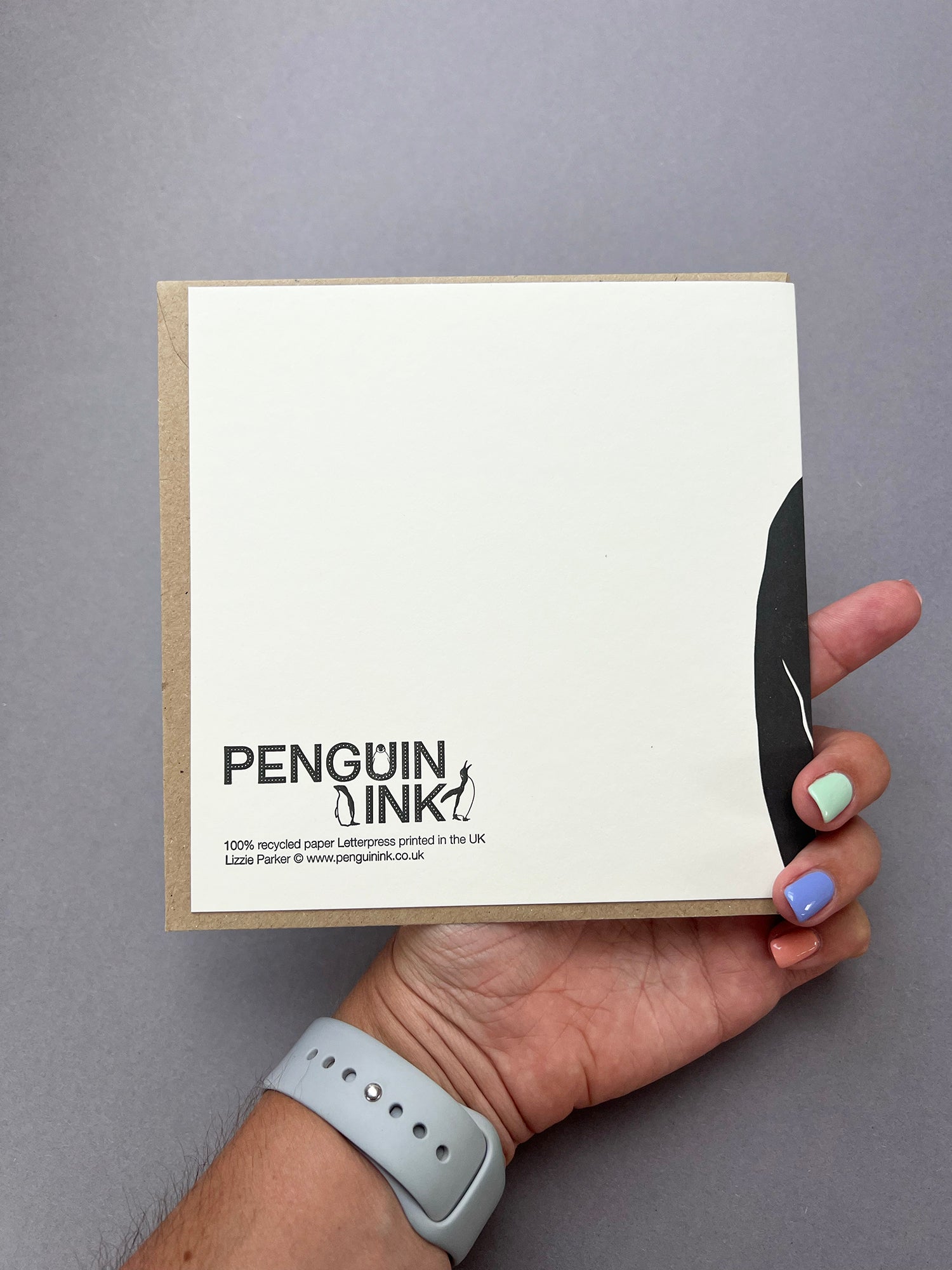 Penguin Family Letterpress Card