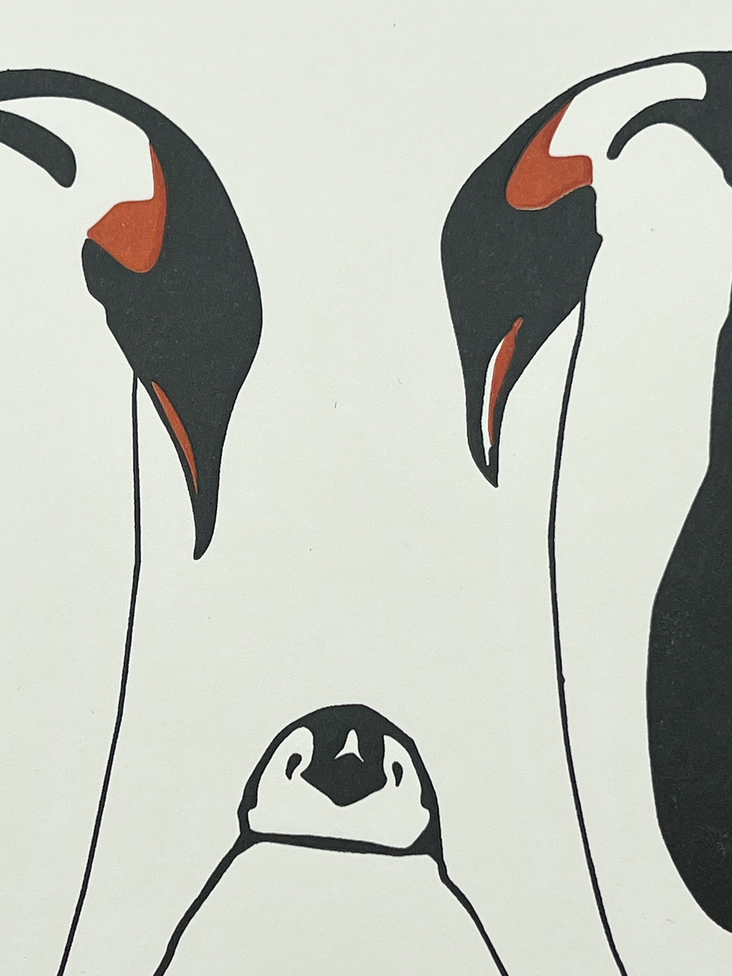 Penguin Family Letterpress Card