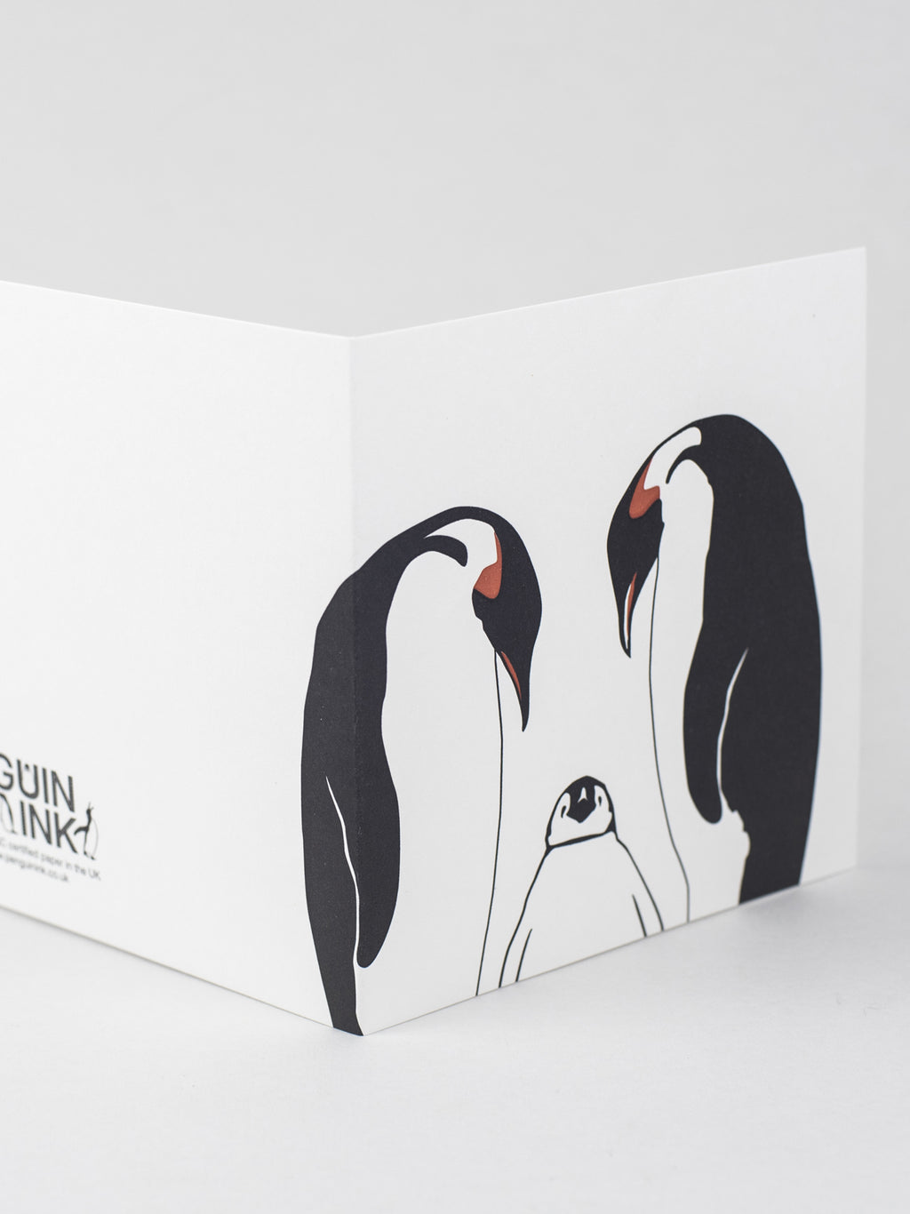 Penguin Family Letterpress Card