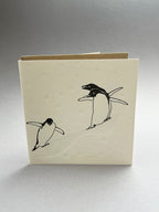 Penguin Slide Letterpress Card