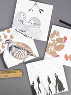 Partridge in a Pear Tree Letterpress Card