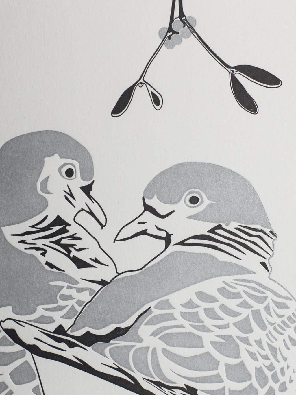 Two Turtle Doves Letterpress Card