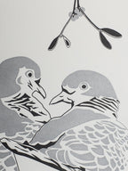 Two Turtle Doves Letterpress Card