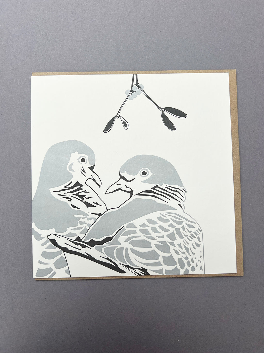 Two Turtle Doves Letterpress Card