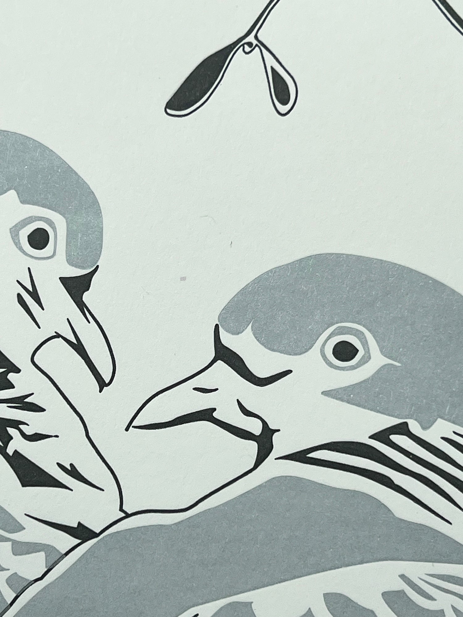 Two Turtle Doves Letterpress Card