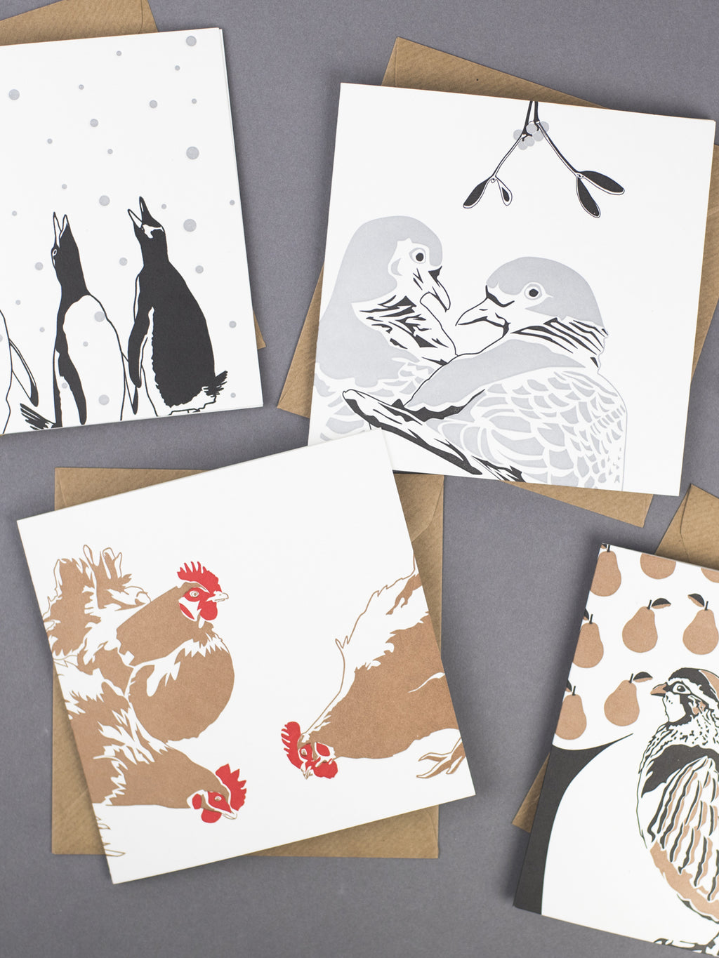 Two Turtle Doves Letterpress Card