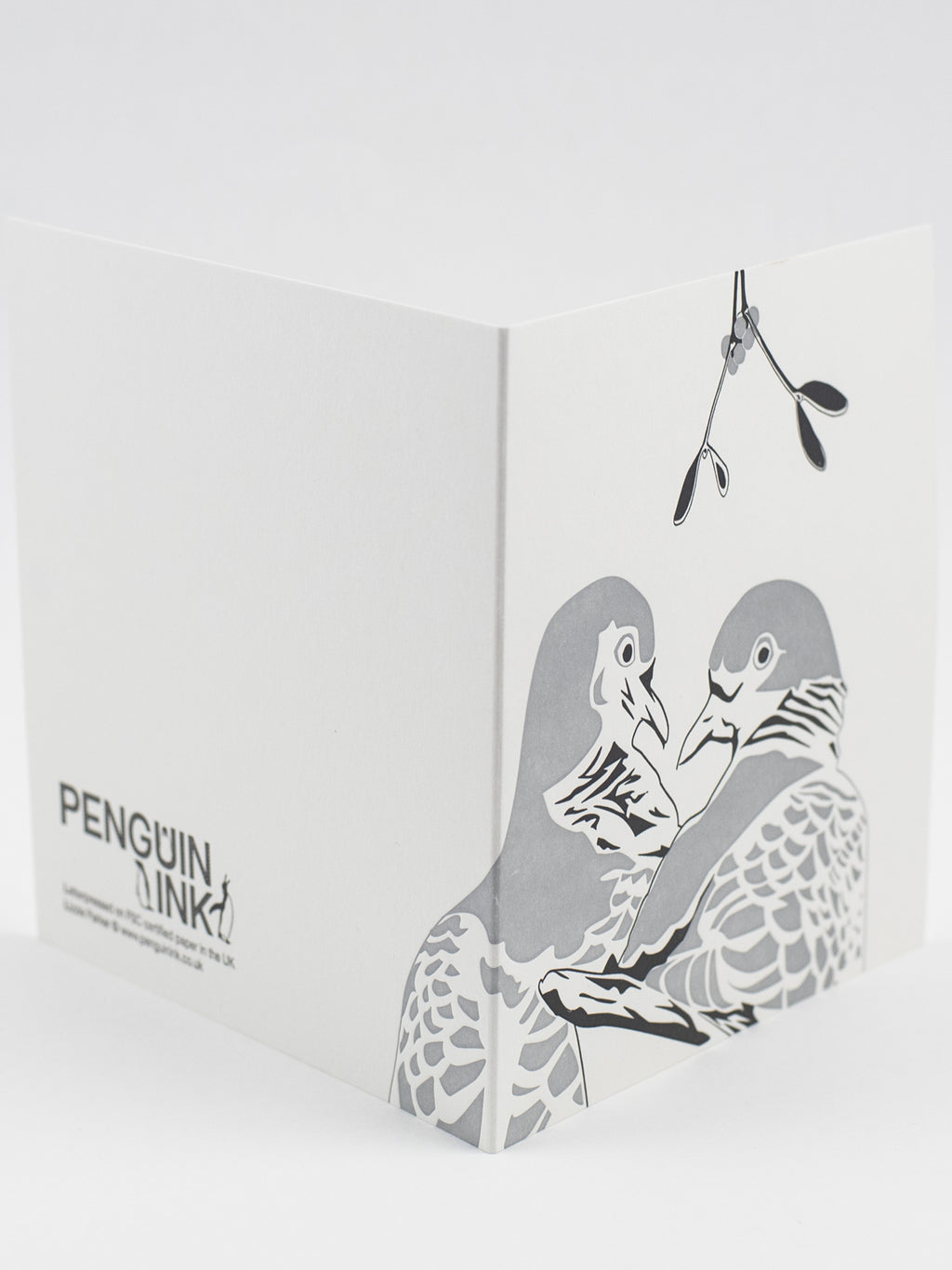 Two Turtle Doves Letterpress Card