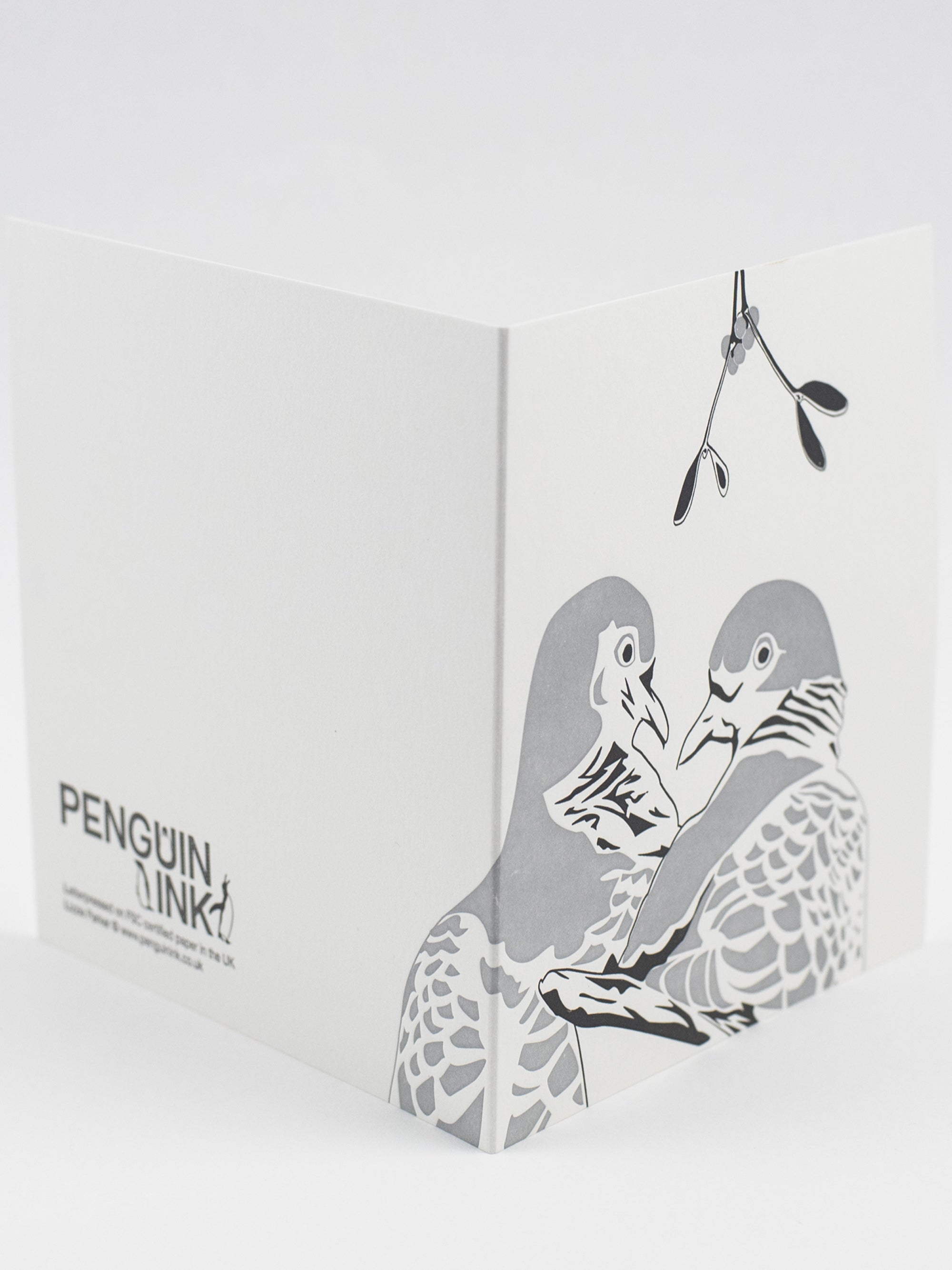 Two Turtle Doves Letterpress Card