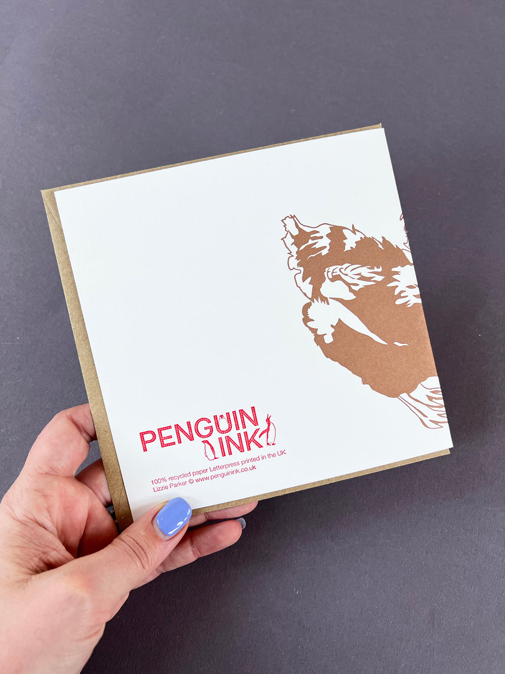 Three Hens Letterpress Card