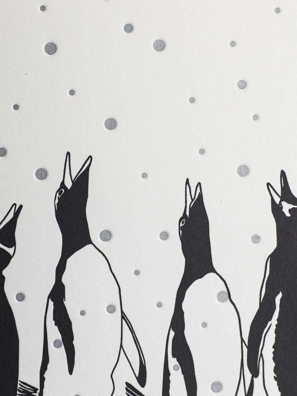 Four Calling Birds Letterpress Card