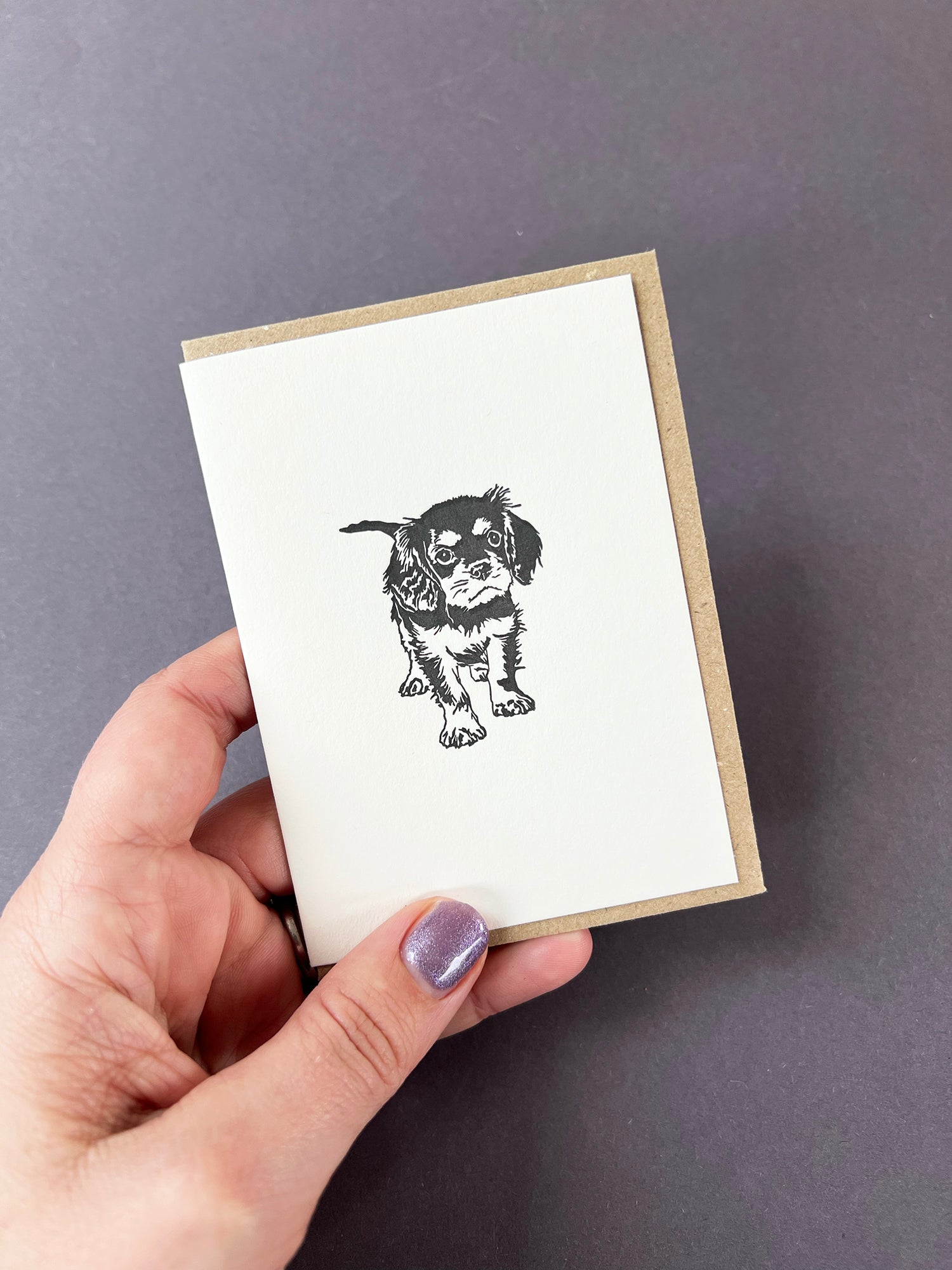 Cavalier King Charles Spaniel Card
