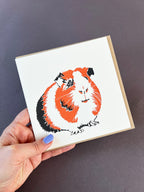 Guinea Pig Letterpress Card