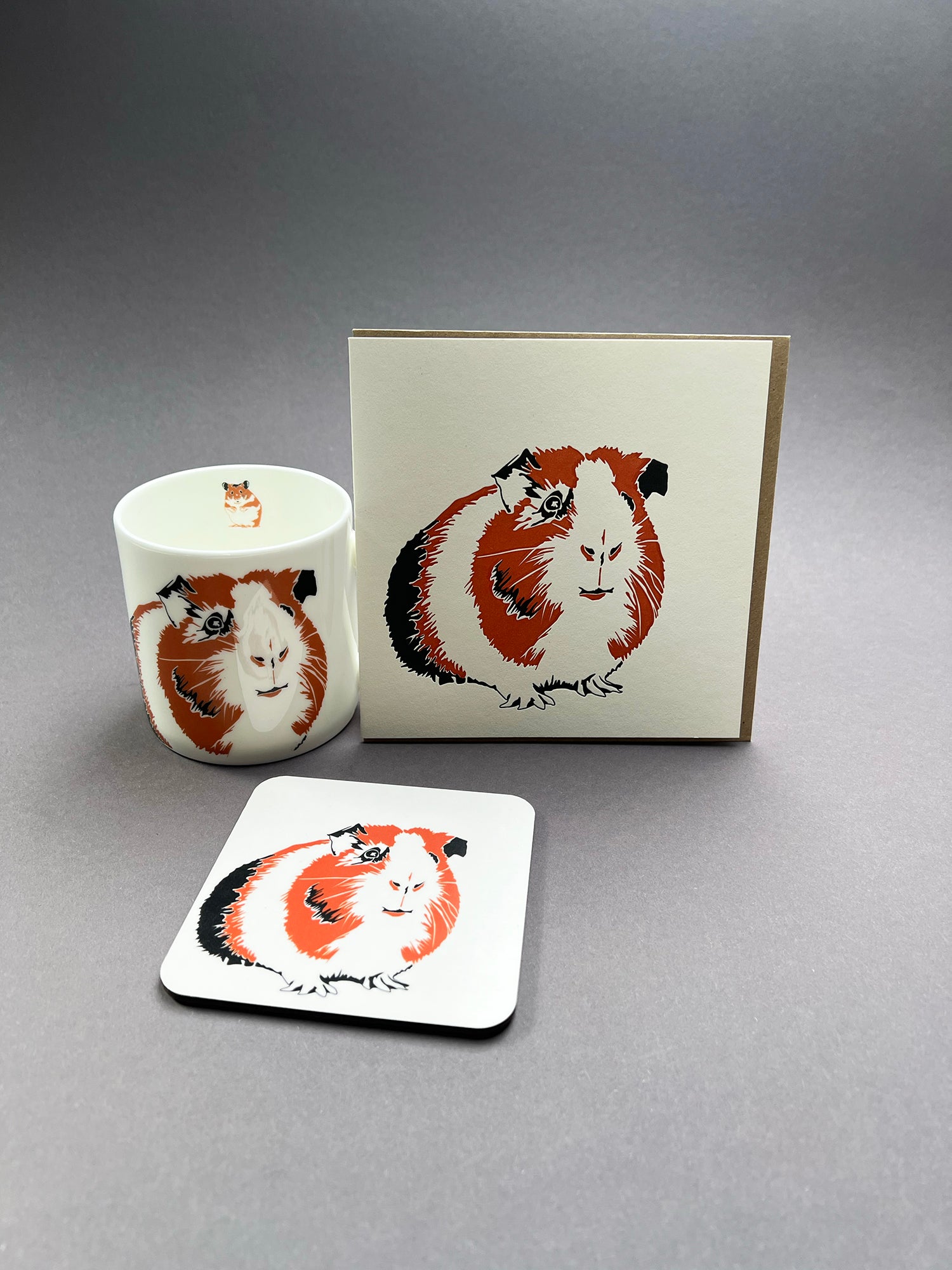 Guinea Pig Letterpress Card