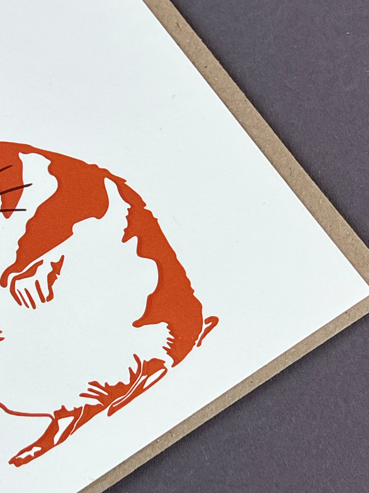 Hamster Letterpress Card