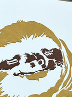 Sloth Letterpress Card