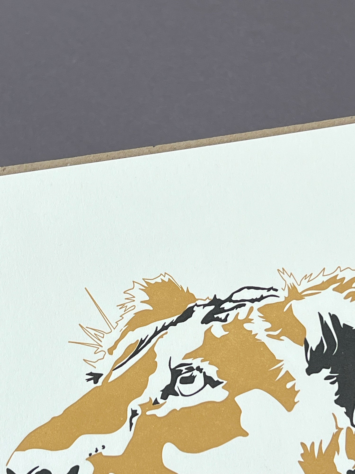 Lioness Letterpress Card
