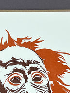 Orangutan Letterpress Card
