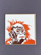 Orangutan Letterpress Card