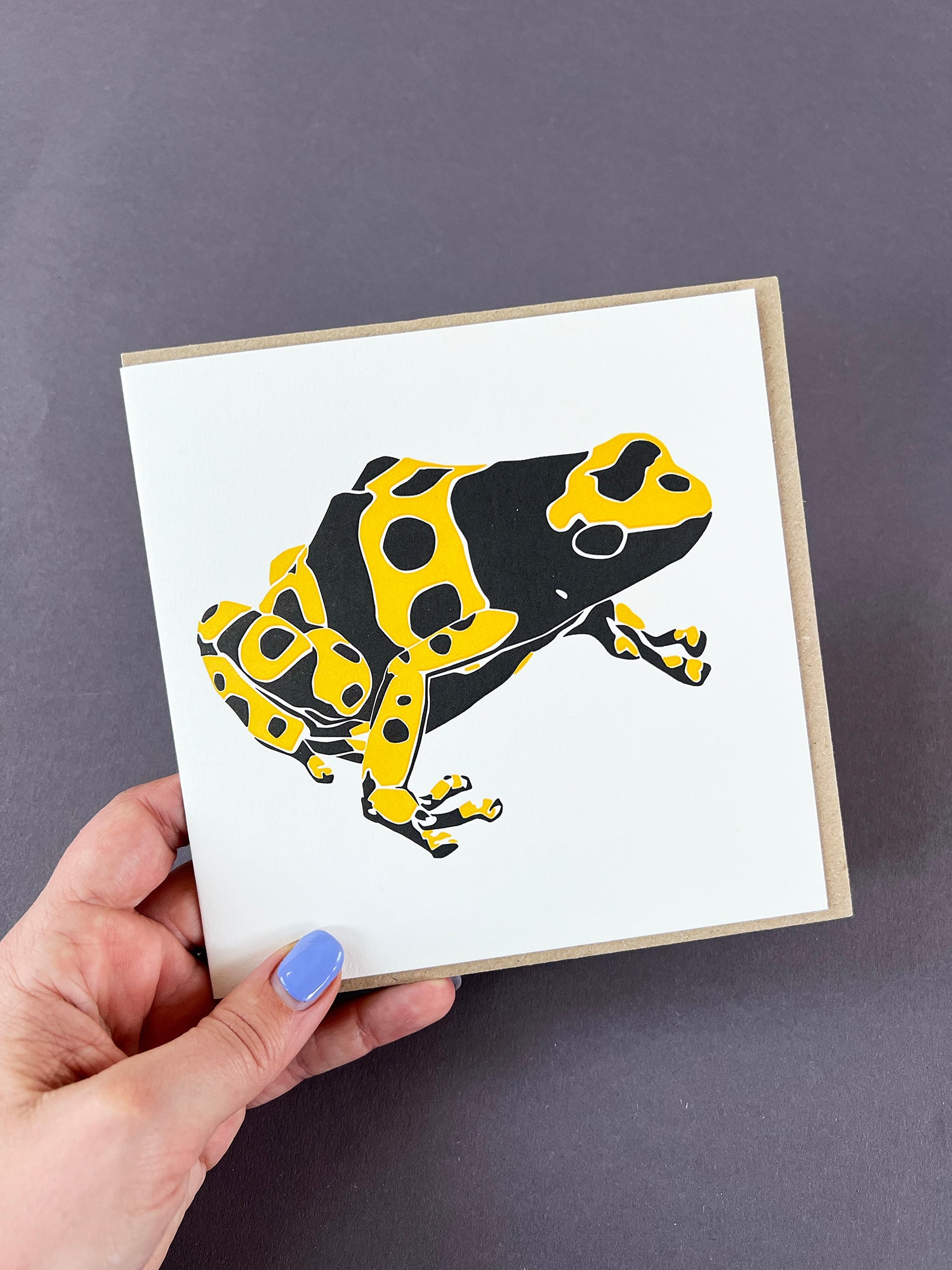 Poison Dart Frog Letterpress Card