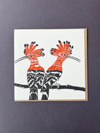 Hoopoe Letterpress Card