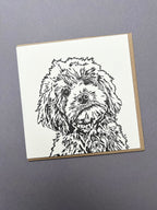 Cockapoo Puppy Letterpress Card