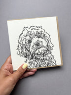 Cockapoo Puppy Letterpress Card