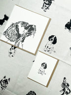 Spaniel Puppy Letterpress Card