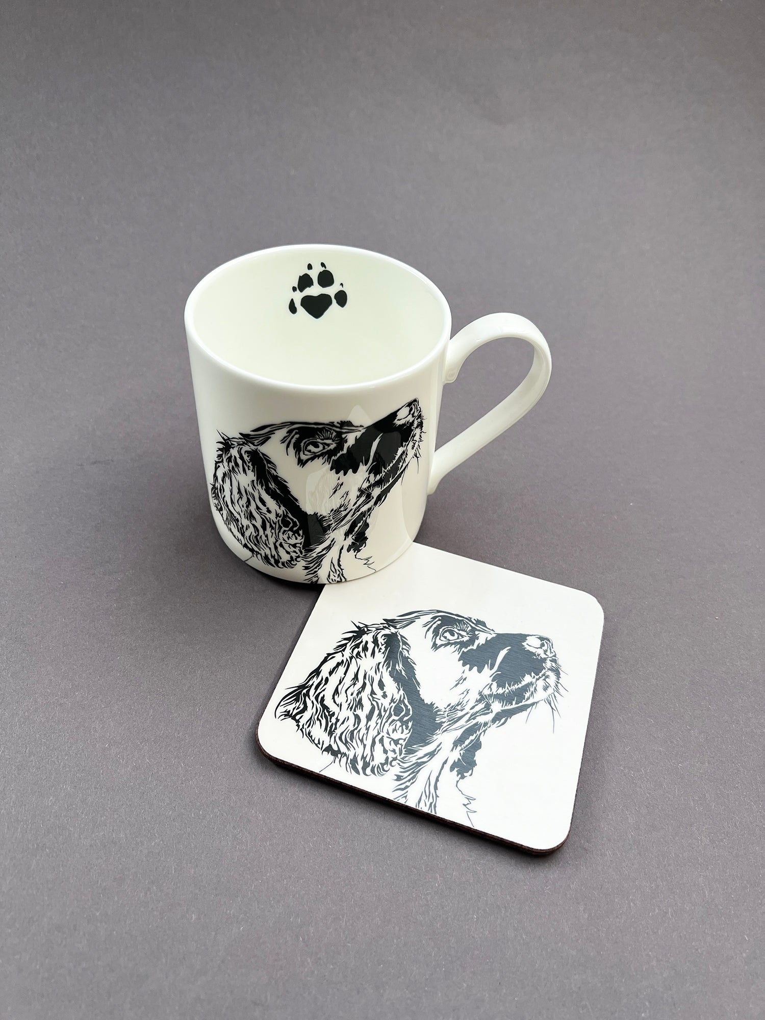 Spaniel Puppy Letterpress Card