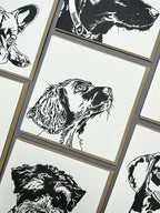Spaniel Puppy Letterpress Card