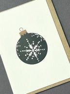 Gold & Black Baubles Notecard Set | Set of 8